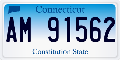 CT license plate AM91562