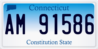 CT license plate AM91586