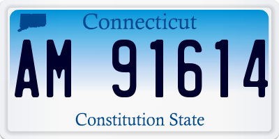 CT license plate AM91614