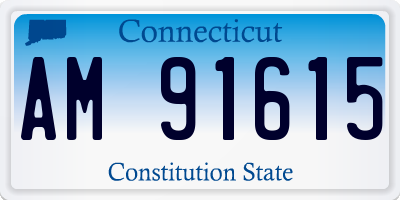 CT license plate AM91615