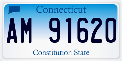 CT license plate AM91620