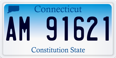 CT license plate AM91621