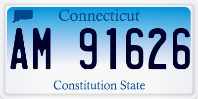 CT license plate AM91626