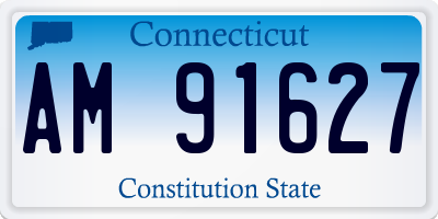 CT license plate AM91627
