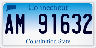 CT license plate AM91632