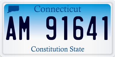 CT license plate AM91641
