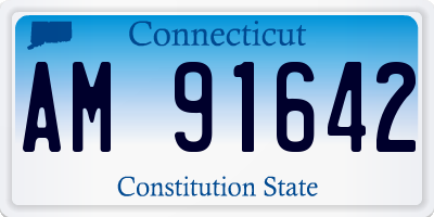 CT license plate AM91642