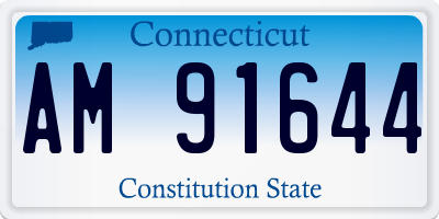 CT license plate AM91644