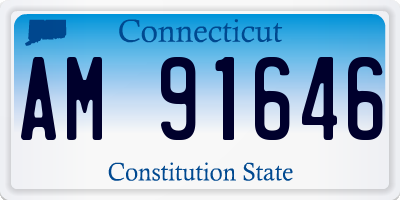 CT license plate AM91646