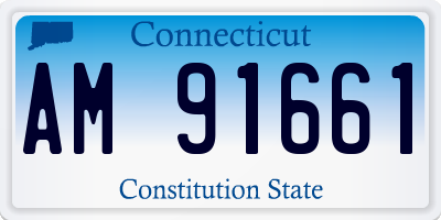 CT license plate AM91661