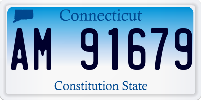 CT license plate AM91679