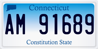 CT license plate AM91689