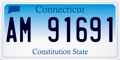 CT license plate AM91691