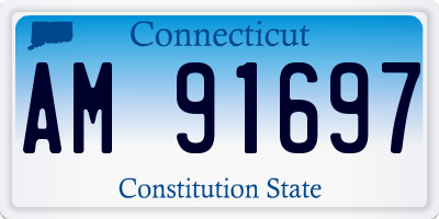 CT license plate AM91697