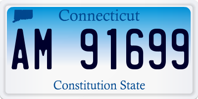 CT license plate AM91699