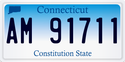 CT license plate AM91711