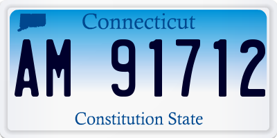 CT license plate AM91712