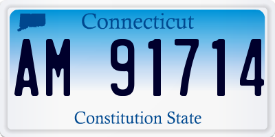 CT license plate AM91714