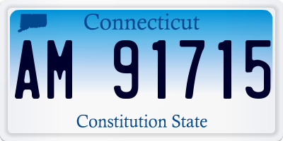 CT license plate AM91715