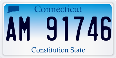 CT license plate AM91746
