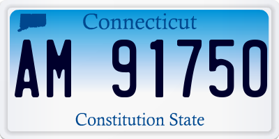 CT license plate AM91750