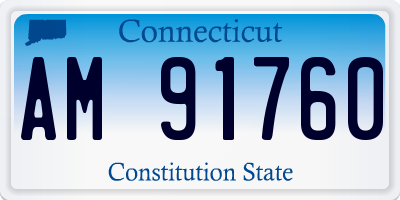 CT license plate AM91760