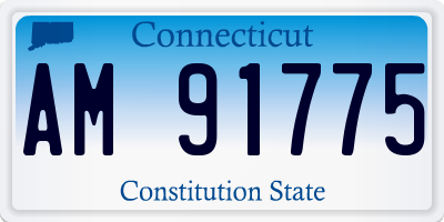 CT license plate AM91775