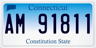 CT license plate AM91811