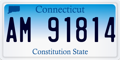 CT license plate AM91814
