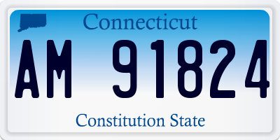 CT license plate AM91824