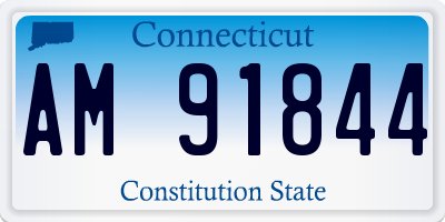 CT license plate AM91844