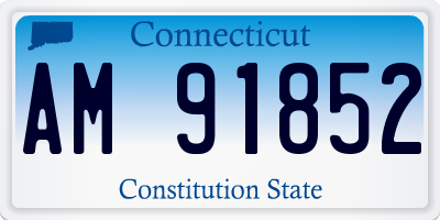 CT license plate AM91852