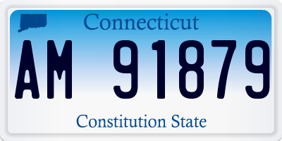 CT license plate AM91879