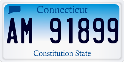 CT license plate AM91899