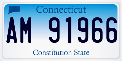CT license plate AM91966