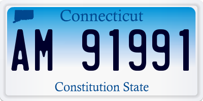 CT license plate AM91991