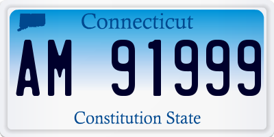 CT license plate AM91999