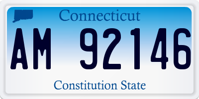 CT license plate AM92146