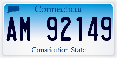 CT license plate AM92149