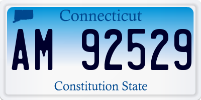 CT license plate AM92529