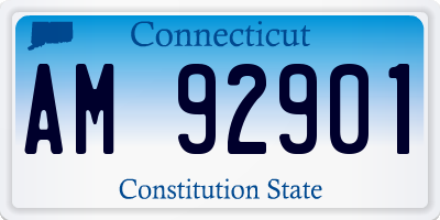CT license plate AM92901