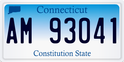CT license plate AM93041