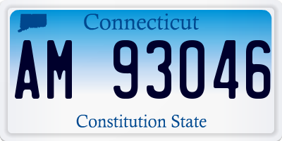 CT license plate AM93046