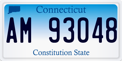 CT license plate AM93048