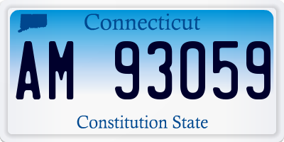 CT license plate AM93059