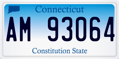 CT license plate AM93064