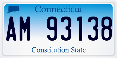 CT license plate AM93138