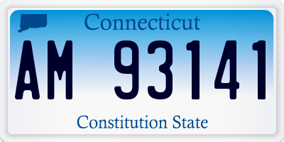 CT license plate AM93141