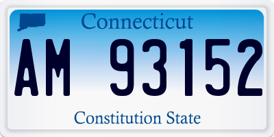 CT license plate AM93152
