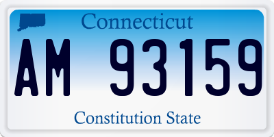 CT license plate AM93159